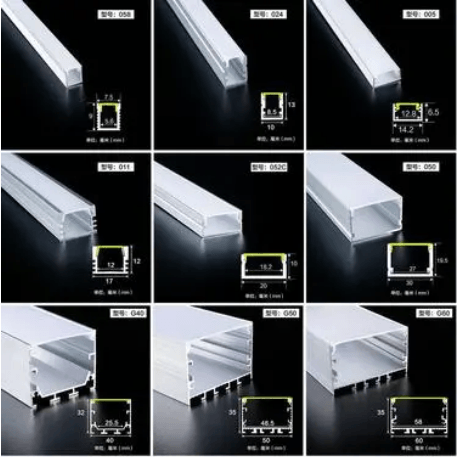 Universal LED Line Light Aluminum Accessories